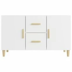 VidaXL Buffet Blanc 100x36x60 cm Bois d'ingénierie -Buffets & bahuts Soldes image 3 812510