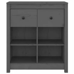 VidaXL Buffet Gris 70x35x80 cm Bois massif de pin 8 VidaXL Buffet Gris 70x35x80 cm Bois massif de pin -Buffets & bahuts Soldes image 3 813766