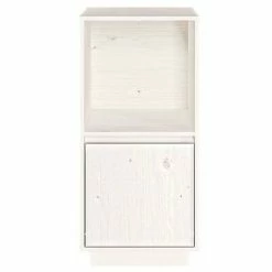 VidaXL Buffet Blanc 38x35x80 cm Bois massif de pin -Buffets & bahuts Soldes image 3 814345