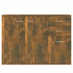 VidaXL Buffet Chêne fumé 105x30x75 cm Bois d'ingénierie 8 VidaXL Buffet Chêne fumé 105x30x75 cm Bois d'ingénierie -Buffets & bahuts Soldes image 3 815396