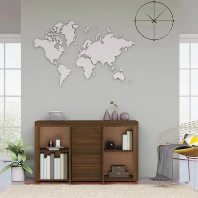 VidaXL Buffet Chêne marron 120x36x69 cm Bois d'ingénierie 3 VidaXL Buffet Chêne marron 120x36x69 cm Bois d'ingénierie – Image 3