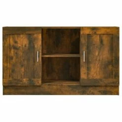 VidaXL Buffet Chêne fumé 120x30,5x70 cm Bois d'ingénierie -Buffets & bahuts Soldes image 3 815624
