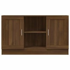 VidaXL Buffet Chêne marron 120x30,5x70 cm Bois d'ingénierie -Buffets & bahuts Soldes image 3 815626