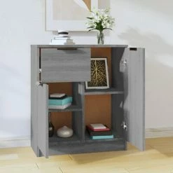 VidaXL Buffet Sonoma gris 60x30x70 cm Bois d'ingénierie -Buffets & bahuts Soldes image 3 816998