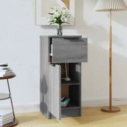 VidaXL Buffet Sonoma gris 30x30x70 cm Bois d'ingénierie -Buffets & bahuts Soldes image 3 817002