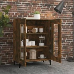 VidaXL Buffet Chêne fumé 69,5x34x90 cm Bois d'ingénierie 8 VidaXL Buffet Chêne fumé 69,5x34x90 cm Bois d'ingénierie -Buffets & bahuts Soldes image 3 817336