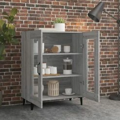 VidaXL Buffet Sonoma gris 69,5x34x90 cm Bois d'ingénierie -Buffets & bahuts Soldes image 3 817337