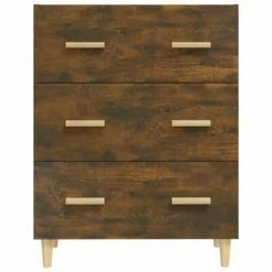 VidaXL Buffet Chêne fumé 70x34x90 cm Bois d'ingénierie -Buffets & bahuts Soldes image 3 817345
