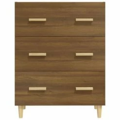 VidaXL Buffet Chêne marron 70x34x90 cm Bois d'ingénierie -Buffets & bahuts Soldes image 3 817347