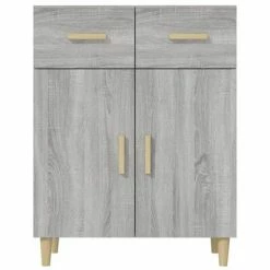 VidaXL Buffet Sonoma gris 69,5x34x89 cm Bois d'ingénierie -Buffets & bahuts Soldes image 3 817358
