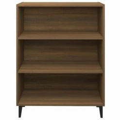 VidaXL Buffet Chêne marron 69,5x32,5x90 cm Bois d'ingénierie -Buffets & bahuts Soldes image 3 817380