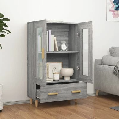 VidaXL Buffet Sonoma gris 70x31x115 cm Bois d'ingénierie 3 VidaXL Buffet Sonoma gris 70x31x115 cm Bois d'ingénierie – Image 3