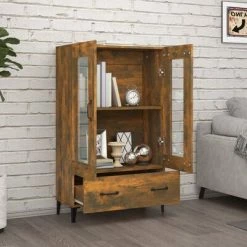 VidaXL Buffet Chêne fumé 70x31x115 cm Bois d'ingénierie 8 VidaXL Buffet Chêne fumé 70x31x115 cm Bois d'ingénierie -Buffets & bahuts Soldes image 3 817480