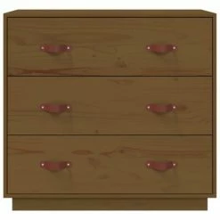 VidaXL Buffet Marron miel 80x40x75 cm Bois massif de pin -Buffets & bahuts Soldes image 3 820110