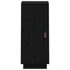 VidaXL Buffet Noir 34x40x75 cm Bois massif de pin 8 VidaXL Buffet Noir 34x40x75 cm Bois massif de pin -Buffets & bahuts Soldes image 3 820116