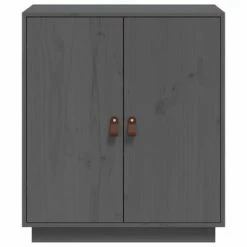 VidaXL Buffet Gris 65,5x40x75 cm Bois massif de pin -Buffets & bahuts Soldes image 3 820119