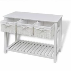 VidaXL Buffet de rangement Blanc -Buffets & bahuts Soldes image 4 242432