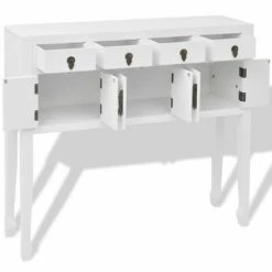 VidaXL Buffet en style chinois en bois massif Blanc 9 VidaXL Buffet en style chinois en bois massif Blanc -Buffets & bahuts Soldes image 4 242647