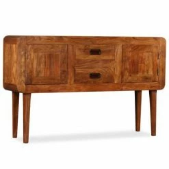VidaXL Buffet Bois massif avec finition en bois de Sesham 120x30x75 cm 9 VidaXL Buffet Bois massif avec finition en bois de Sesham 120x30x75 cm -Buffets & bahuts Soldes image 4 244682