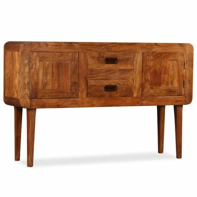 VidaXL Buffet Bois massif avec finition en bois de Sesham 120x30x75 cm 4 VidaXL Buffet Bois massif avec finition en bois de Sesham 120x30x75 cm – Image 4