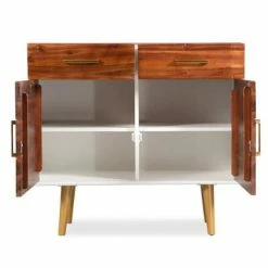 VidaXL Buffet Bois d'acacia massif 90 x 33,5 x 83 cm -Buffets & bahuts Soldes image 4 245741