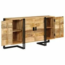 VidaXL Buffet Bois de manguier massif 150 x 40 x 80 cm -Buffets & bahuts Soldes image 4 246024