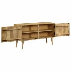 VidaXL Buffet Bois de manguier massif 120 x 30 x 60 cm -Buffets & bahuts Soldes image 4 246145
