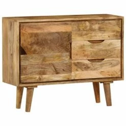 VidaXL Buffet Bois massif de manguier 90 x 30 x 69 cm -Buffets & bahuts Soldes image 4 246789
