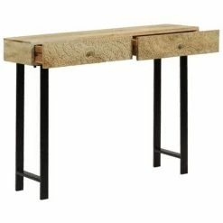 VidaXL Table console Bois de manguier massif 102 x 30 x 79 cm 9 VidaXL Table console Bois de manguier massif 102 x 30 x 79 cm -Buffets & bahuts Soldes image 4 246977