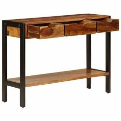 VidaXL Buffet avec 3 tiroirs 110x35x75 cm Bois massif de Sesham -Buffets & bahuts Soldes image 4 247407