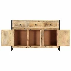 VidaXL Buffet 120x35x76 cm Bois de manguier massif -Buffets & bahuts Soldes image 4 247445
