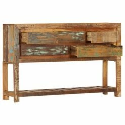 VidaXL Buffet 120x30x75 cm Bois de récupération solide -Buffets & bahuts Soldes image 4 247478