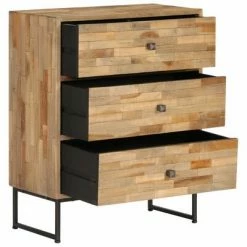 VidaXL Ensemble de buffet 2 pcs Bois de teck recyclé 9 VidaXL Ensemble de buffet 2 pcs Bois de teck recyclé -Buffets & bahuts Soldes image 4 275655