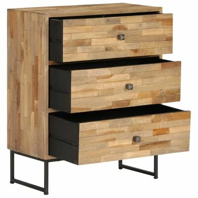 VidaXL Ensemble de buffet 2 pcs Bois de teck recyclé 4 VidaXL Ensemble de buffet 2 pcs Bois de teck recyclé – Image 4