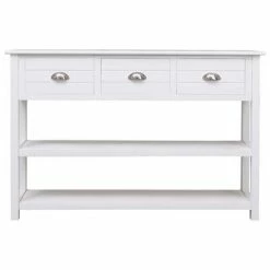 VidaXL Buffet Blanc 115 x 30 x 76 cm Bois -Buffets & bahuts Soldes image 4 284165