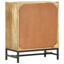 VidaXL Buffet 60 x 35 x 75 cm Bois de manguier massif -Buffets & bahuts Soldes image 4 285865