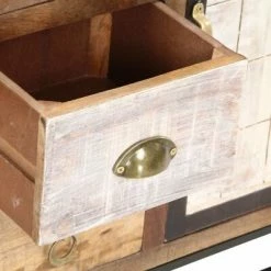 VidaXL Buffet 60x30x70 cm Bois de récupération solide -Buffets & bahuts Soldes image 4 286507