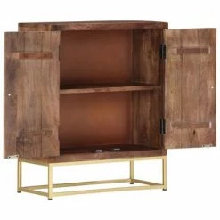 VidaXL Buffet 60 x 30 x 75 cm Bois de manguier massif -Buffets & bahuts Soldes image 4 286553