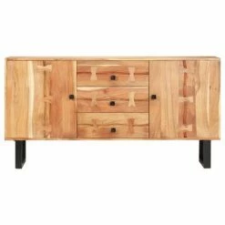 VidaXL Buffet 150x40x75 cm Bois d'acacia massif -Buffets & bahuts Soldes image 4 287340