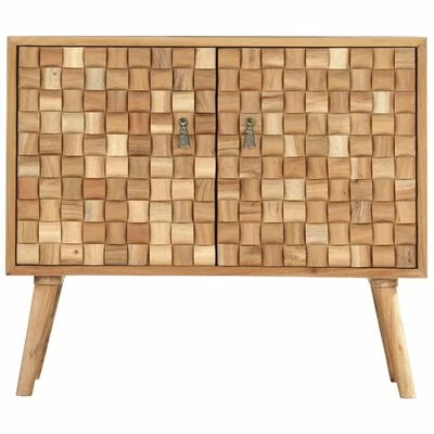 VidaXL Buffet 75x35x65 cm Bois d'acacia solide 4 VidaXL Buffet 75x35x65 cm Bois d'acacia solide – Image 4