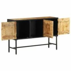 VidaXL Buffet 110x30x70 cm Bois de manguier brut -Buffets & bahuts Soldes image 4 288470