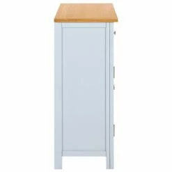 VidaXL Buffet 90x33,5x83 cm Bois de chêne massif -Buffets & bahuts Soldes image 4 288634