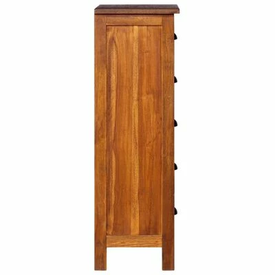 VidaXL Buffet 45x35x110 cm Bois de teck massif 4 VidaXL Buffet 45x35x110 cm Bois de teck massif – Image 4