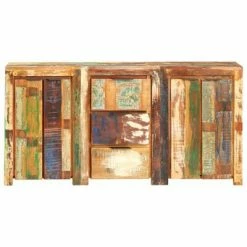 VidaXL Buffet avec 3 tiroirs et 4 portes Bois de récupération solide -Buffets & bahuts Soldes image 4 3056727