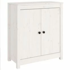 VidaXL Buffets 2 pcs Blanc 70x35x80 cm Bois massif de pin -Buffets & bahuts Soldes image 4 3114065