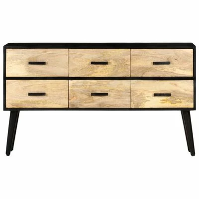 VidaXL Buffet 110x33x64 cm Bois de manguier massif 4 VidaXL Buffet 110x33x64 cm Bois de manguier massif – Image 4