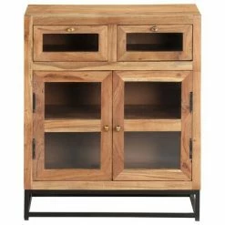 VidaXL Buffet 60x35x70 cm Bois d'acacia massif -Buffets & bahuts Soldes image 4 323504