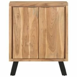 VidaXL Buffet 60x36x76 cm Bois d'acacia solide avec bord naturel -Buffets & bahuts Soldes image 4 323521