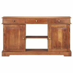 VidaXL Buffet 135x35x75 cm Bois d'acacia solide -Buffets & bahuts Soldes image 4 323543
