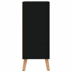 VidaXL Buffet Noir brillant 60x30x72 cm Aggloméré -Buffets & bahuts Soldes image 4 326829
